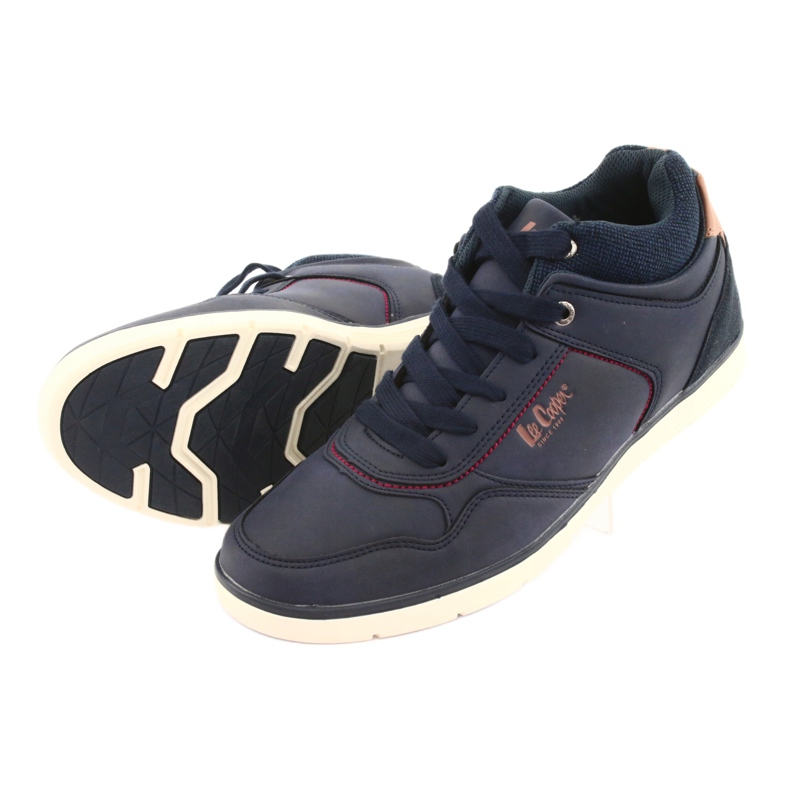 Pánská obuv Lee Cooper 19-29-032B námořnická modrá hnědý námořnická modř 5