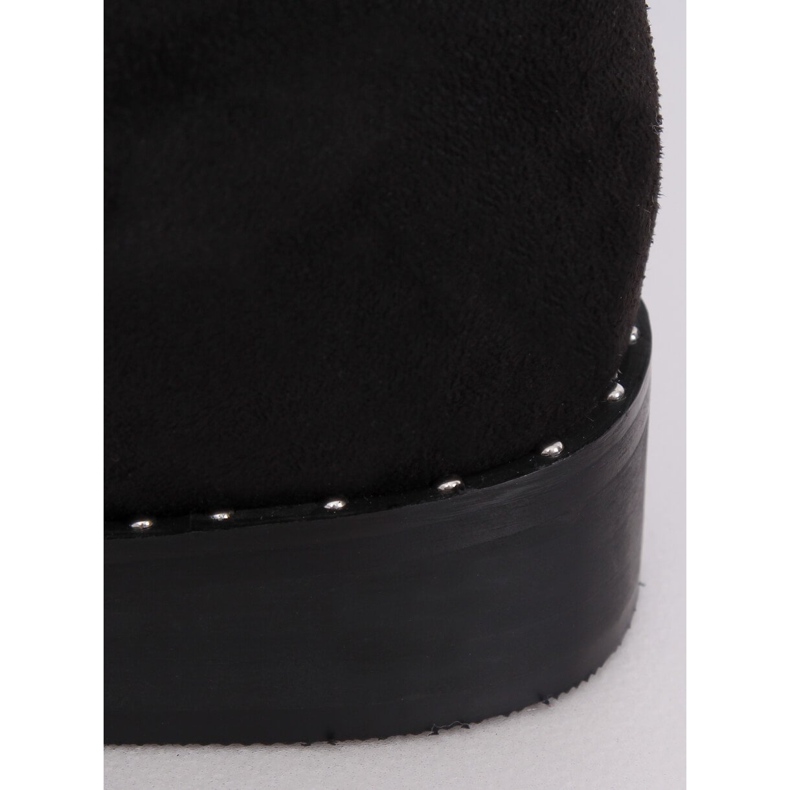 Černé semišové boty QT04P Black černý 2