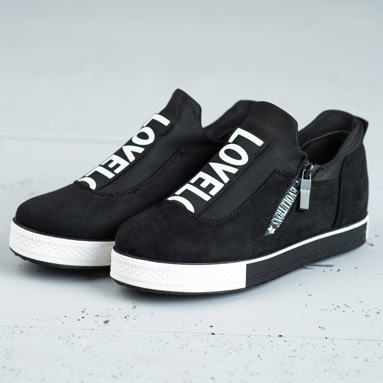 SHELOVET Miluji sportovní obuv černá 1