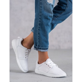 SHELOVET Textilní sportovní obuv bílý 2