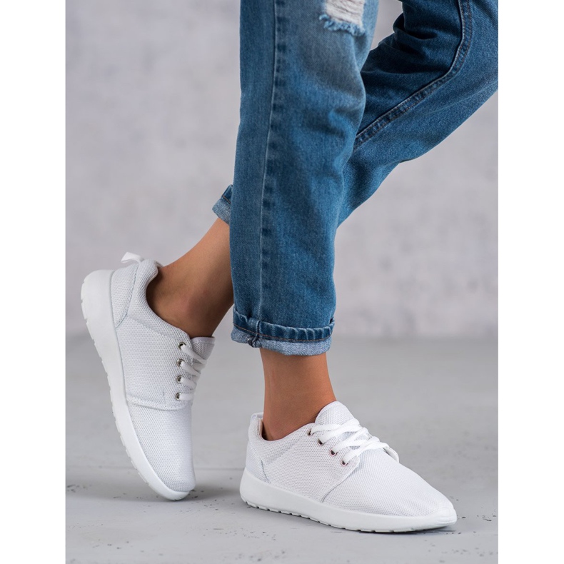 SHELOVET Textilní sportovní obuv bílý 2