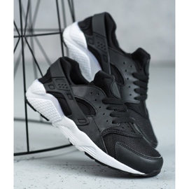 SHELOVET Černé sportovní boty černá 2