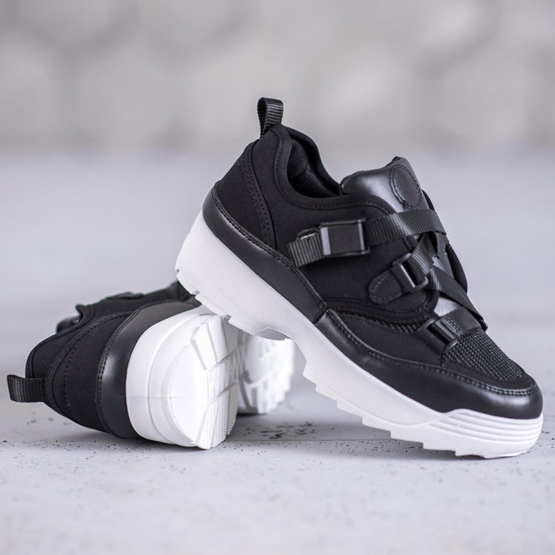 SHELOVET Černá módní sportovní obuv 1