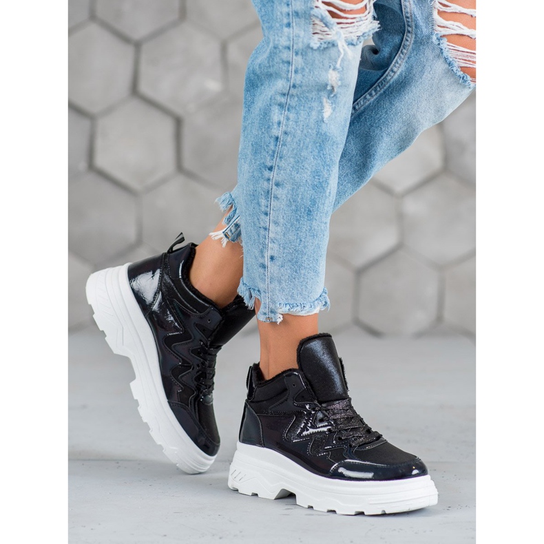 Seastar Teplé tenisky černý 1