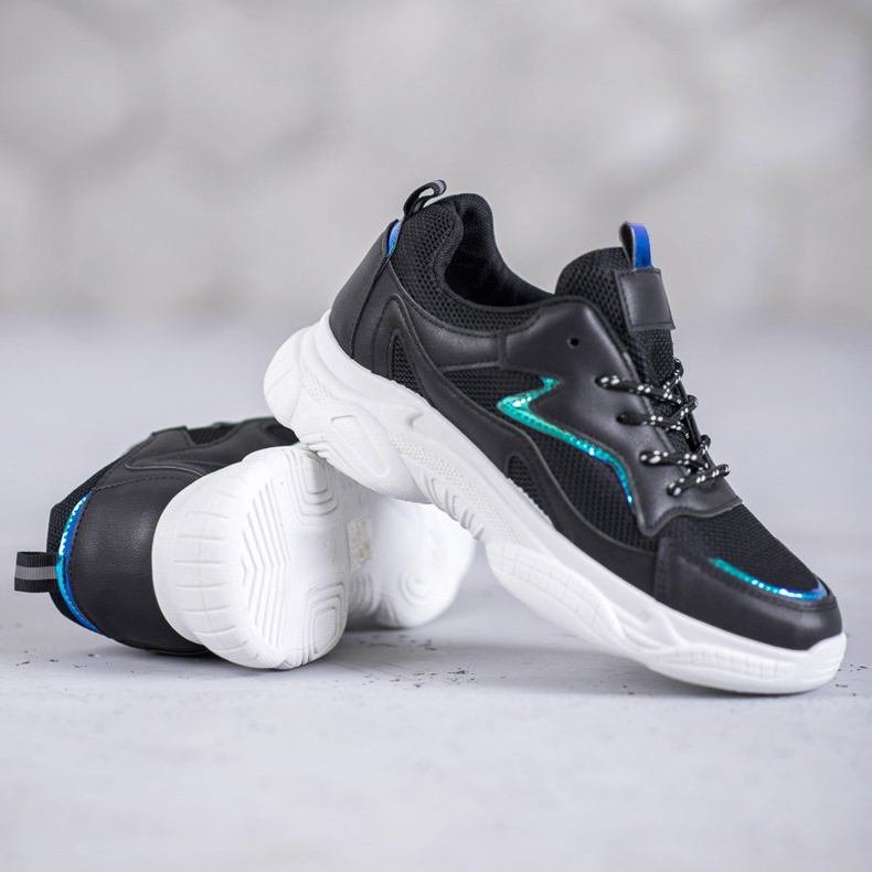 SHELOVET Klasická sportovní obuv černá 1