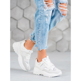 SHELOVET Bílé tenisky Moro bílý 1