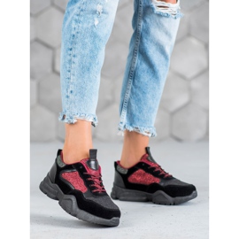 Muto Lesklé sportovní boty černý 2