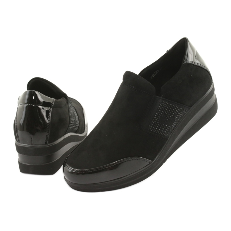 Černé boty na klínku Sergio Leone 225 černá 3