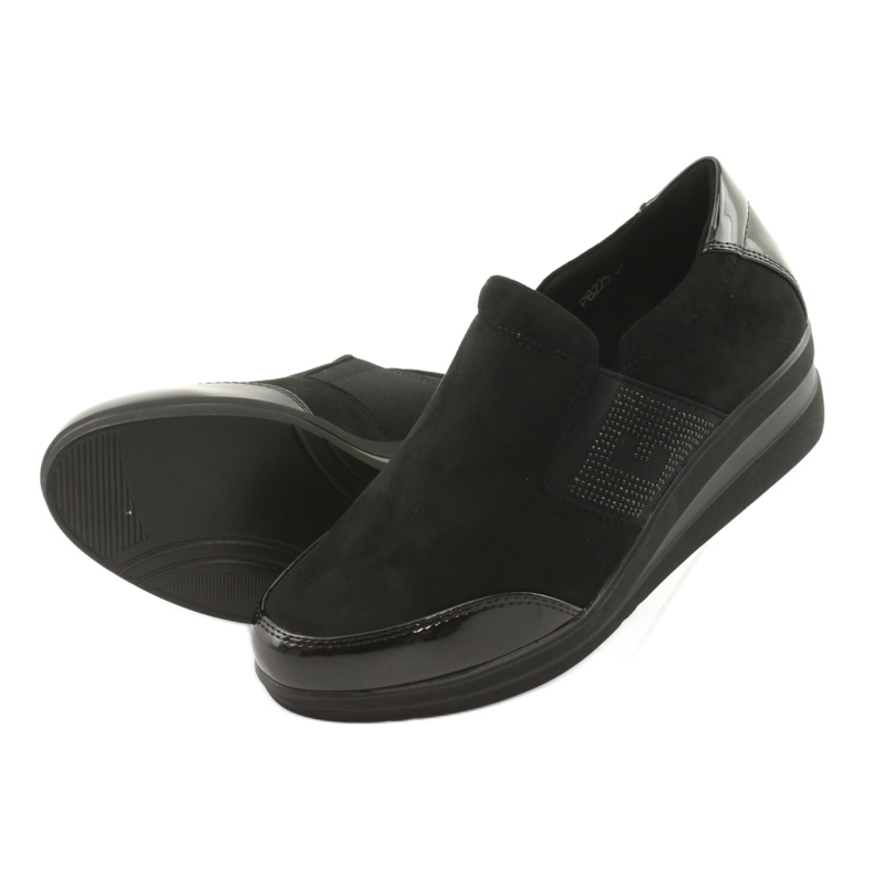 Černé boty na klínku Sergio Leone 225 černá 4