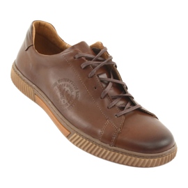 Riko Sports Leather Shoes 893 Brown hnědý 1