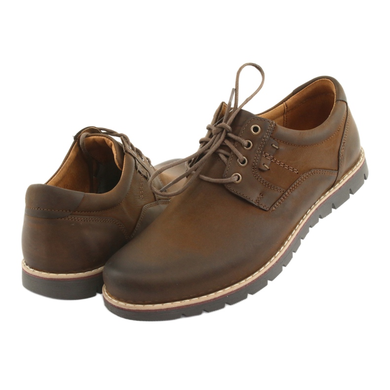 Šněrovací boty Riko 761 hnědé hnědý 3