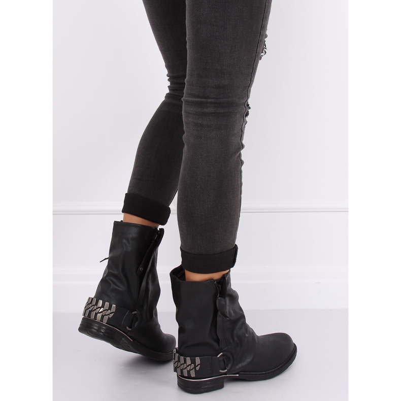 Černé vojenské boty LL-166P Black černý 1