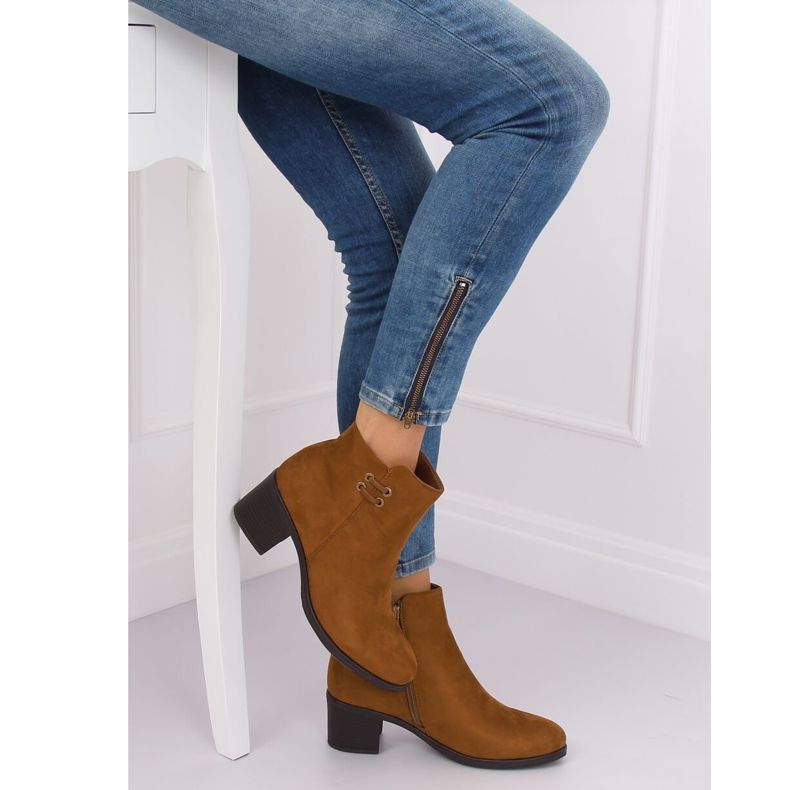 Camel 8B982 Velbloudí boty na vysokém podpatku hnědý 1