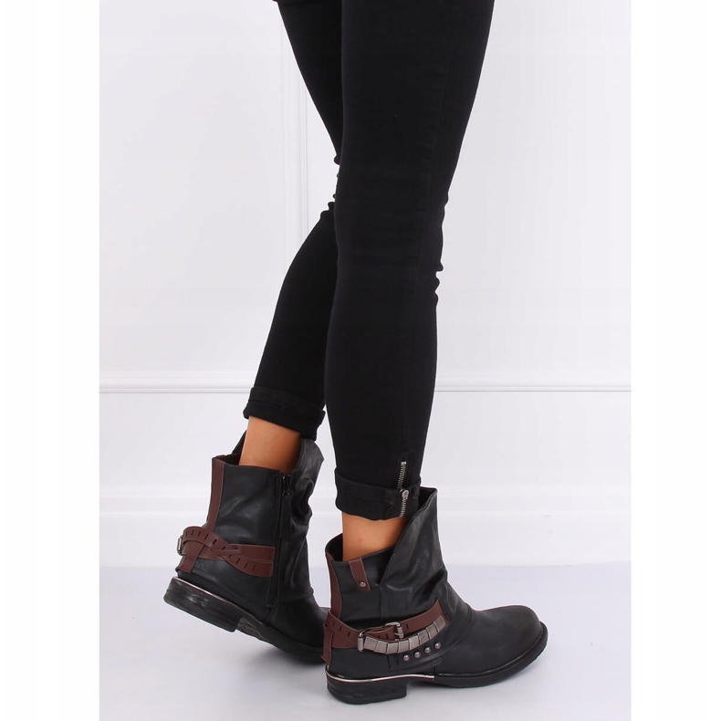 Černé vojenské boty LL-165P Black černý 1