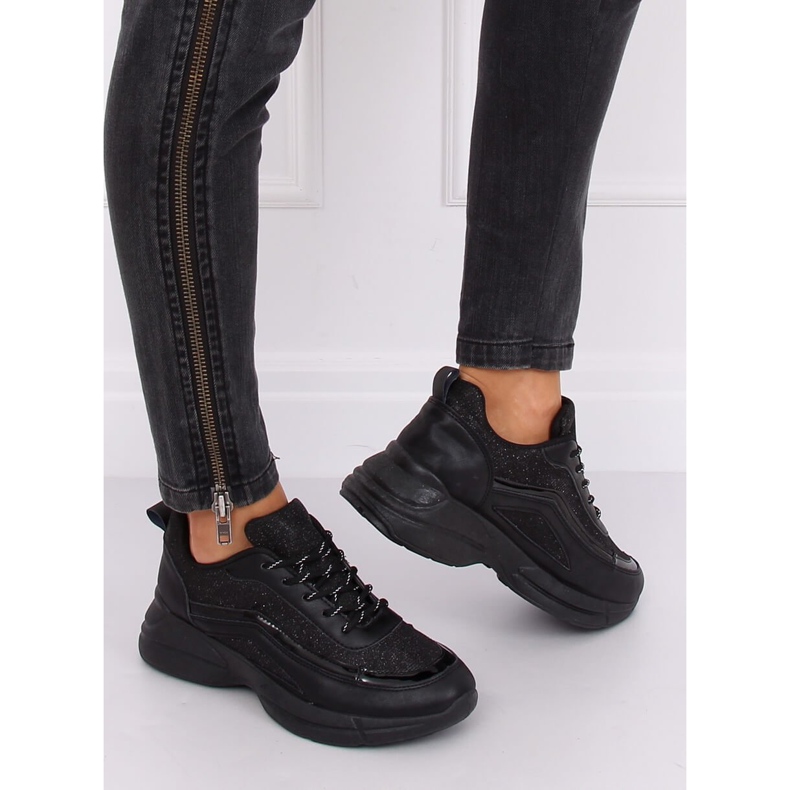 BY-082 Černá černá sportovní obuv 2 BY-082 Černá černá sportovní obuv 2