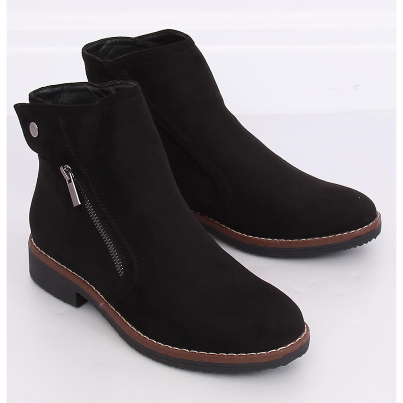 Dámské černé boty Jodhpur 8B908 Black černý 2