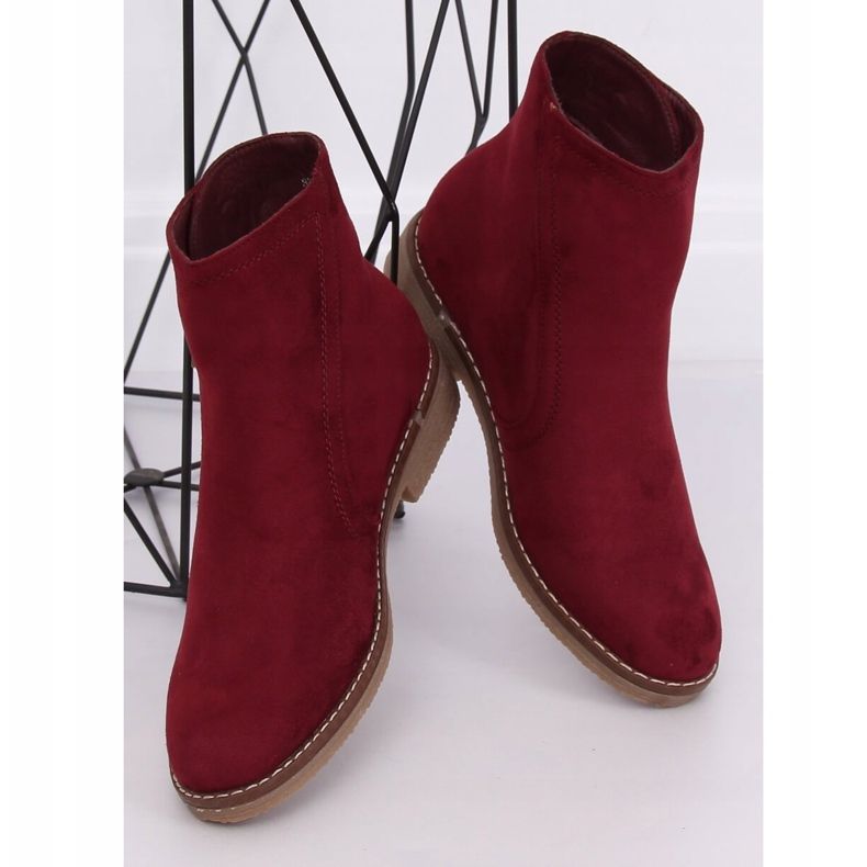 Boty Maroon 8B908 Wine Jodhpur červený 2