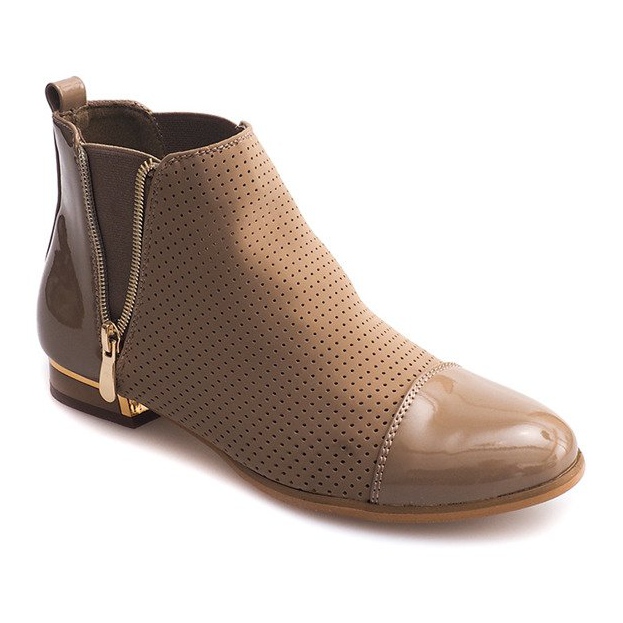 Prolamované boty 60865-2 Khaki vícebarevný zelený 1