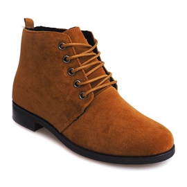 Boty Szunowane FC-P04 Camel hnědý 1