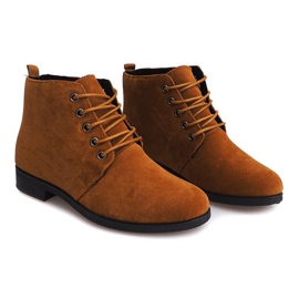 Boty Szunowane FC-P04 Camel hnědý 2