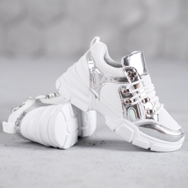 SHELOVET Pohodlná sportovní obuv bílý šedá 1