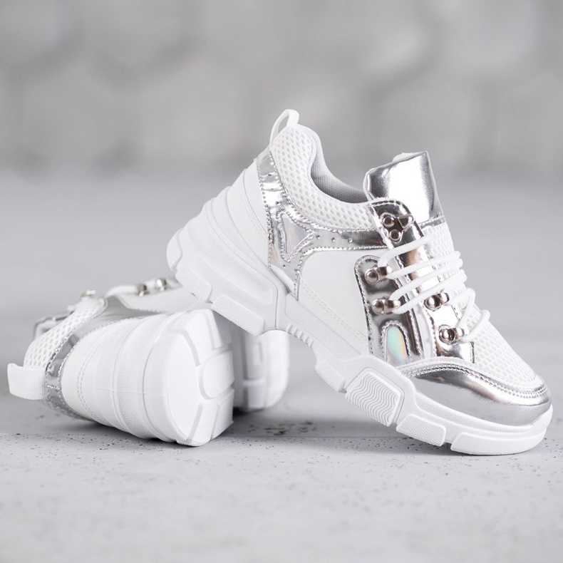 SHELOVET Pohodlná sportovní obuv bílý šedá 1