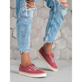 SHELOVET Pohodlné tenisky červené 2