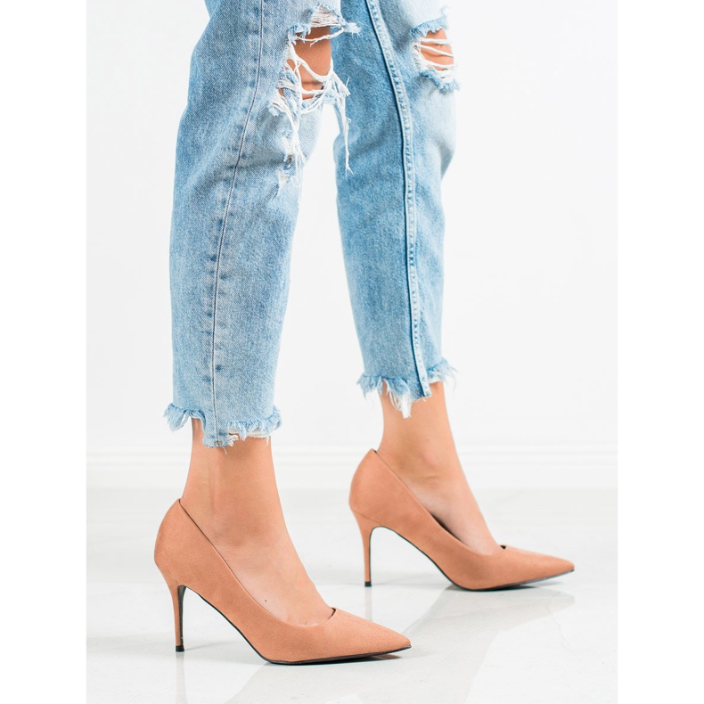 Diamantique Béžové vysoké podpatky béžový 1