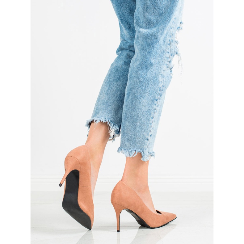 Diamantique Béžové vysoké podpatky béžový 2