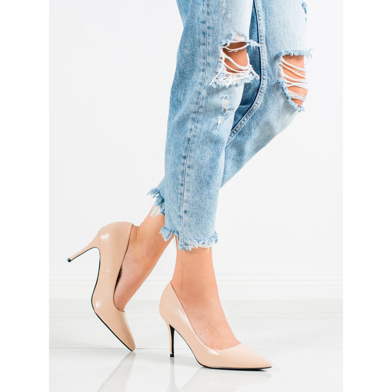 Diamantique Vysoké podpatky z eko kůže hnědý 1