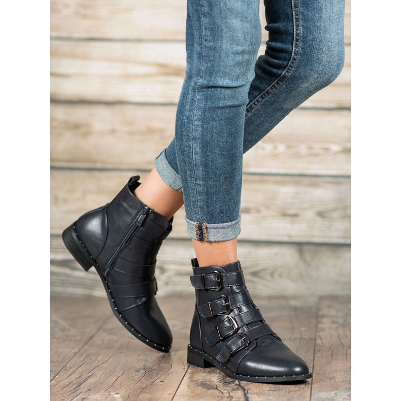 Cm Paris Boty se sponami modrý 1