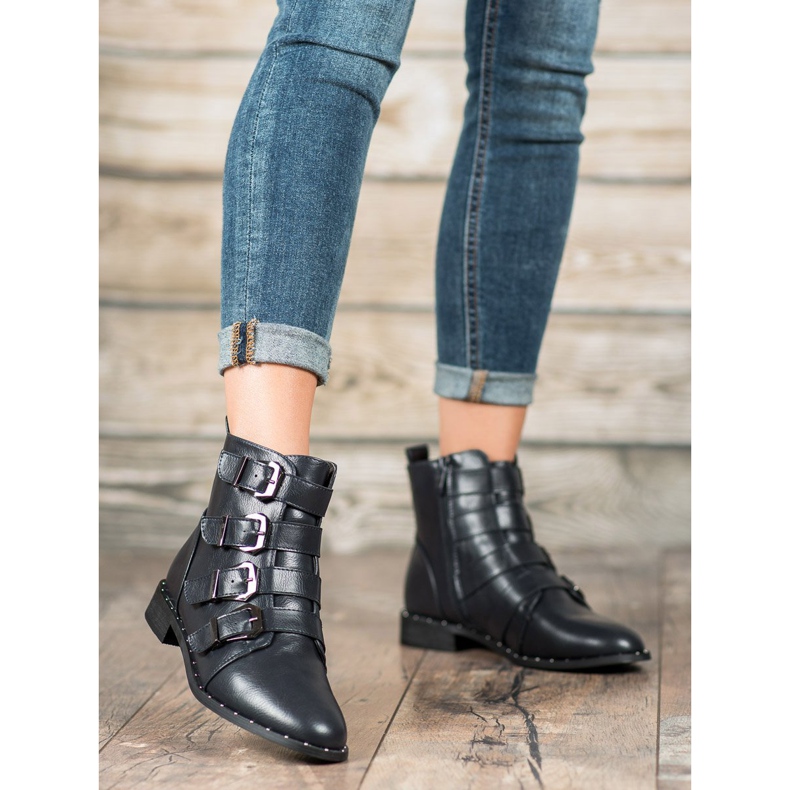 Cm Paris Boty se sponami modrý 2