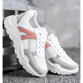 SHELOVET Sportovní tenisky bílý růžový vícebarevný 2