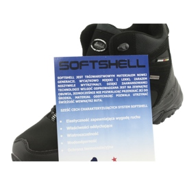 American Club Americké trekové zimní boty s membránou černá 5