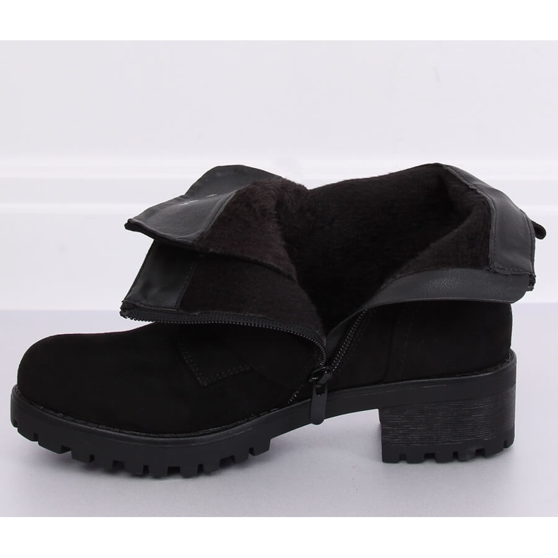 Černé dámské kozačky Z144 Black černý 2