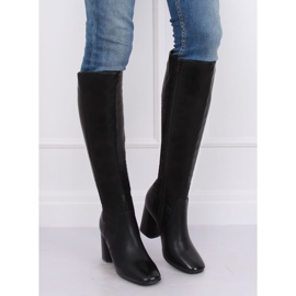 Černá klasické vysoké podpatky 5319 černá černý 2