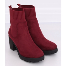 Maroon M370 Víno vysoké podpatky červený 1