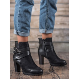 Super Mode Klasické kozačky na sloupek černý 1