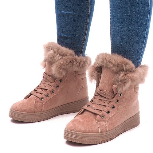 Teplé tenisky AB-14 růžové růžový 1