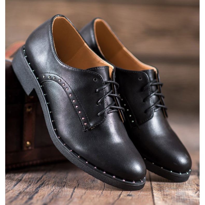 Danic Boty s kubickým zirkonem černý 1