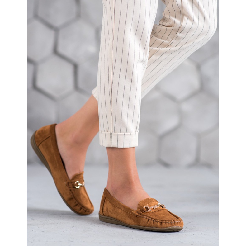 Sixth Sense Mokasíny s ozdobou hnědý 2