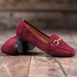 Abloom Suede Lords s ozdobou červený 1