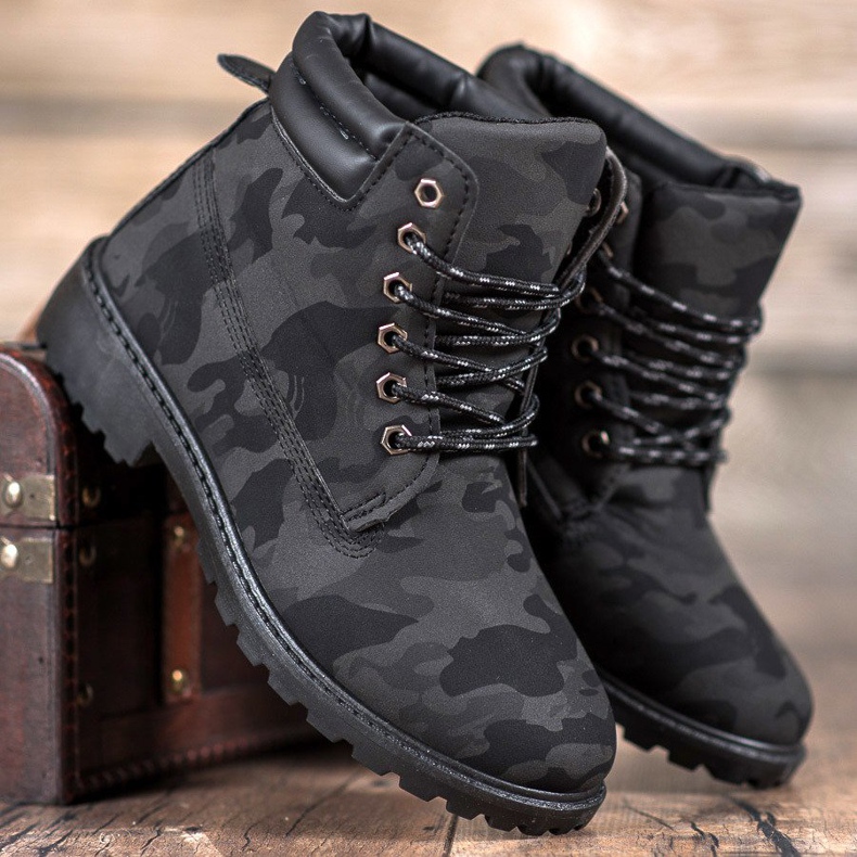 Marquiz Šněrovací lapače Moro černá šedá 1