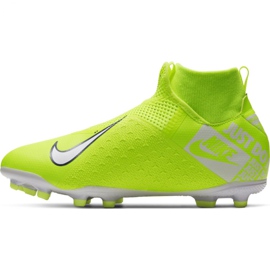 Kopačky Nike Phantom Vsn Academy Df FG / MG Jr AO3287-717 žlutá žlutá 2