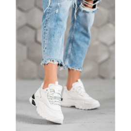 SHELOVET Módní tenisky bílý 1