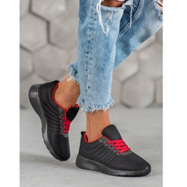 SHELOVET Černé sportovní boty černá 1