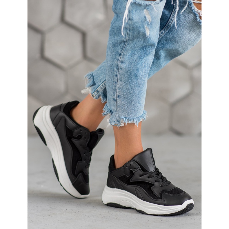 SHELOVET Sportovní tenisky černá 1