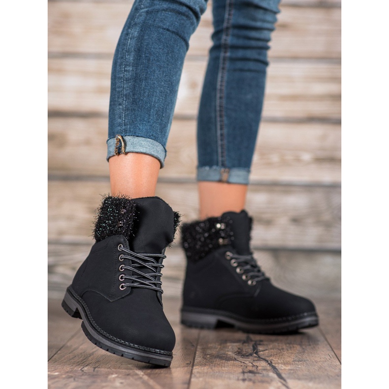 SHELOVET Trapery se třpytkami černá 2