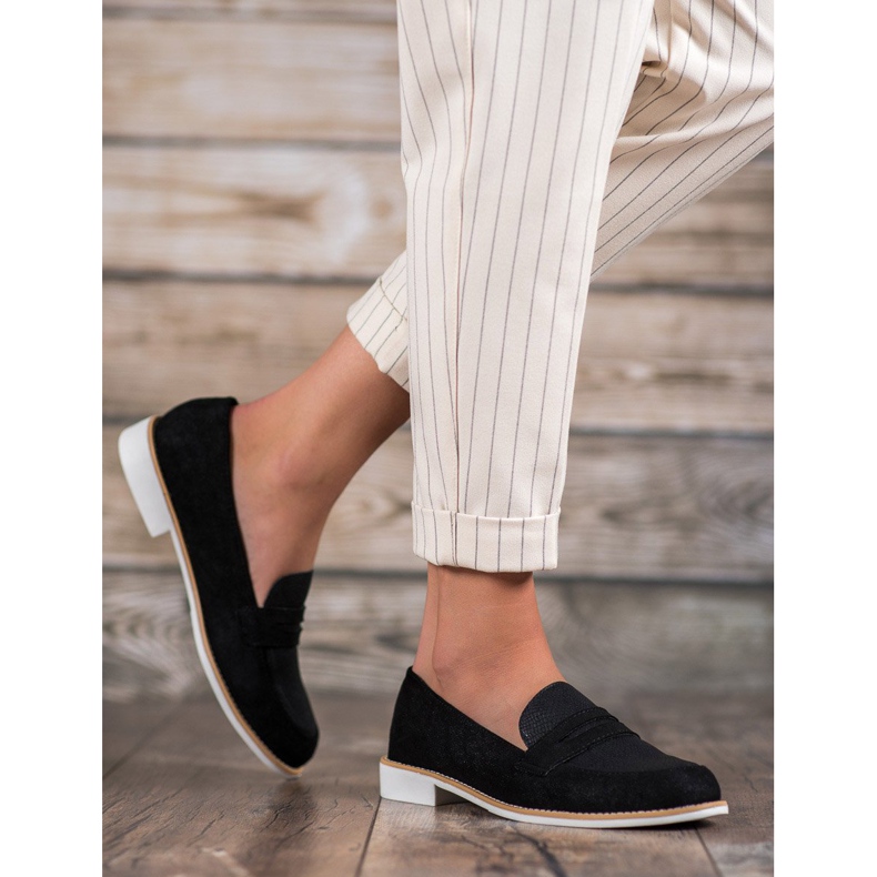 Bestelle Mokasíny se třpytkami černá 1