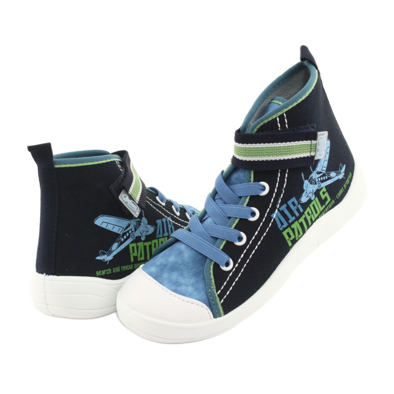 Dětské boty Befado 268Y066 námořnická modrá modrý zelená 3